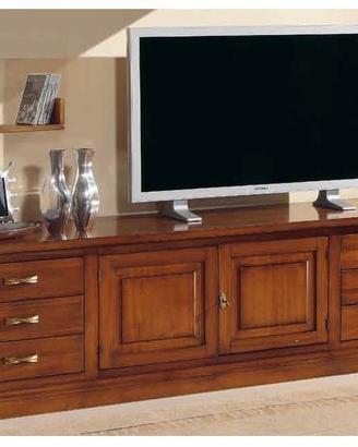 Base porta TV in legno