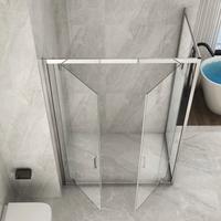 Box doccia cristallo  2 lati Fisso + porta Saloon