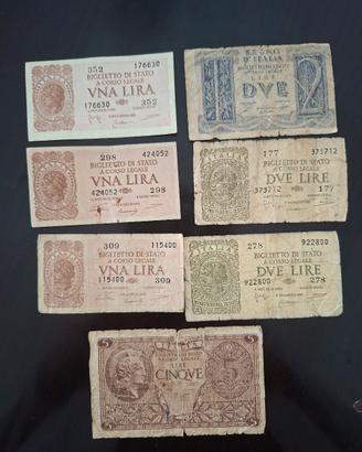 Banconote italiane vintage