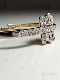 Bracciale Rigido in Oro e Diamanti
