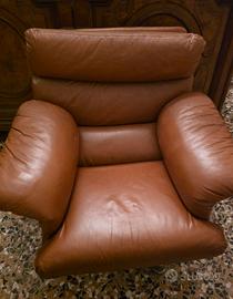 Poltrona in pelle