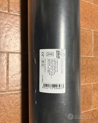 Tubo 100 cm canna fumaria per stufa a legna
