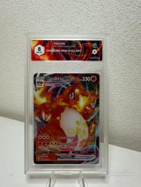Charizard VMAX set fiamme oscure gradato GRAAD 8