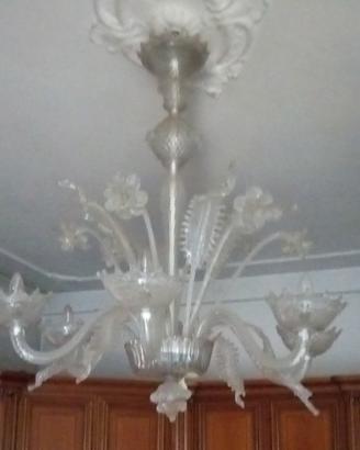 Pezzo unico - lampadario Veneziano di vetro 