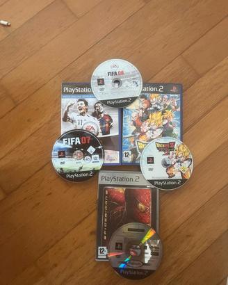 GiochiPS2 Originali-Dragon Ball-Spiderman - Fifa