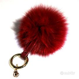 Portachiavi pompon rosso di TRUSSARDI