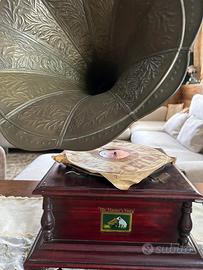 Grammofono His Master's Voice funzionante + disco