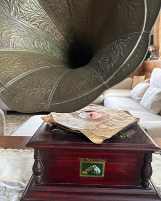 Grammofono His Master's Voice funzionante + disco