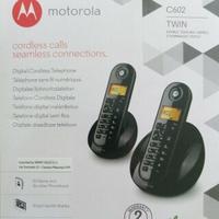 Motorola twin digital cordless dect phone c602 duo