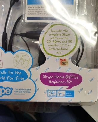 CUFFIE SKYPE CON MICROFONO ANCHE PER VIDEOGIOCARE