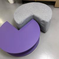 Pouf design pacman moderno soft e hard