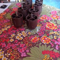 Otto piedini usati con filetto per divano 