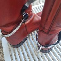 stivali da cavallo, numero 43 cuoio con pantaloni 