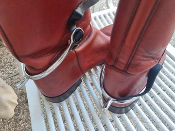 stivali da cavallo, numero 43 cuoio con pantaloni 
