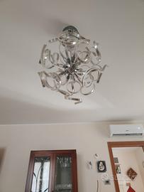 lampadario 18 riccioli al led