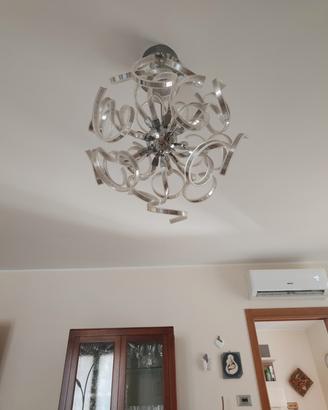 lampadario 18 riccioli al led