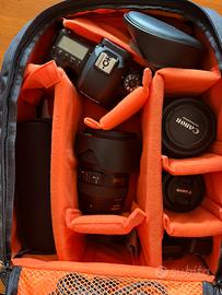 Set Canon eos 6D Mark II, ottiche, flash, trigger