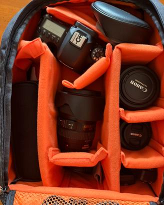 Set Canon eos 6D Mark II, ottiche, flash, trigger