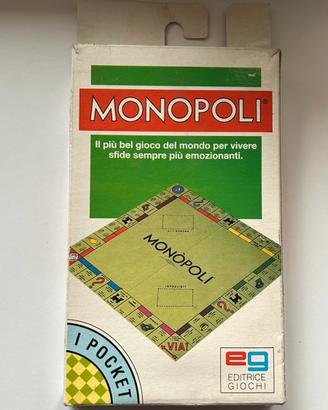 Monopoli tascabile nuovo vintage