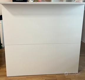 Scrivania, reception bianca