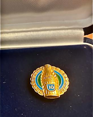 Rara spilla Coca-Cola Oro 18K
