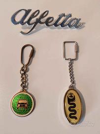 2 portachiavi vintage + scritta "Alfetta"