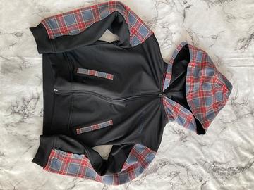 Twinset Felpa Cropped Cappuccio