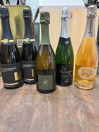 lotto di 5 bottiglie di bollicine