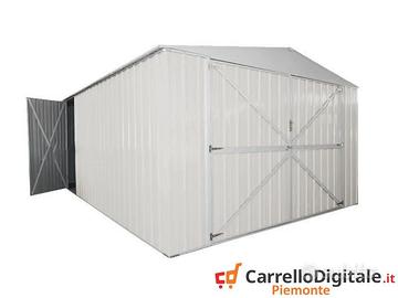 Box auto in Acciaio lamiera 360x514cm 18mq bianco
