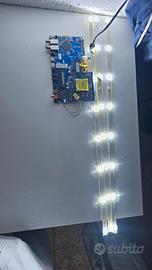 Scheda +strisce led TV Akai 39 pollici