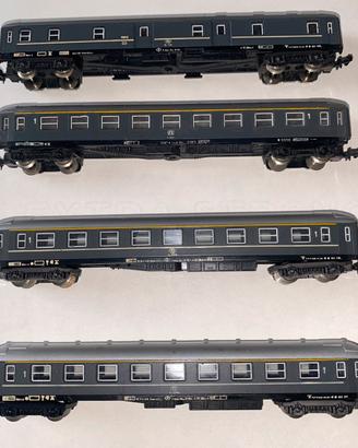 Lotto 4 carrozze passeggeri e postale N 1:60 Lima