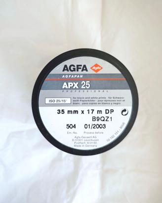 AGFA APX 25 ISO B/N ROLL 17METRI TEMP. CONTROLLATA