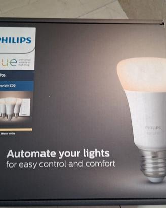 Philips Hue Starter Kit E27 -3 Lamp +Bridge+Switch