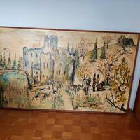 Quadro olio su tela, Vintage