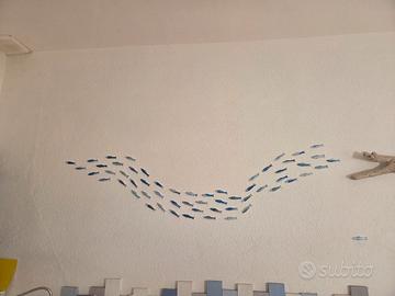 pesci in gessoceramico decorati a mano, bomboniere