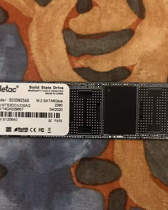Ssd nvme Netac 256Gb