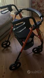 Deambulatore Rollator Montreal Top Orange