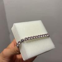 Bracciale tennis  con zirconi rosa