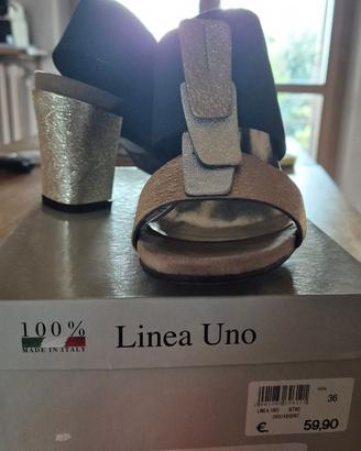 Sandali n. 36 Linea Uno.  Mai indossati