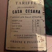 Targa Casa Cesara epoca fascista