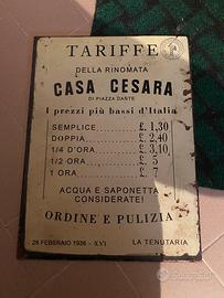 Targa Casa Cesara epoca fascista