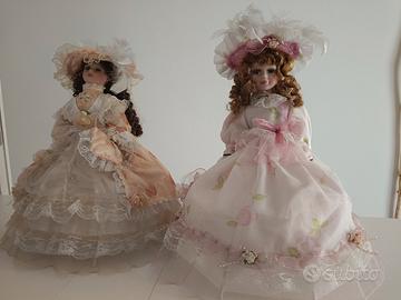 bambole di porcellana carillon da collezione 