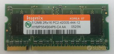 MEMORIA RAM HYNIX 512MB DDR2-667 533MHz SODIMM