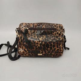 Borsa Camomilla Italia maculata con dettagli  oro