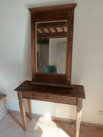 Specchiera in legno stile rustico - sgombero