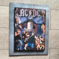 Quadro in legno omaggio agli Acdc 
