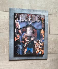 Quadro in legno omaggio agli Acdc 