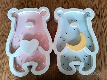 Lampada Led Orsetto Legno