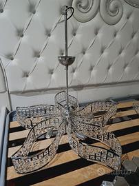 Lampadario+applique Moderno a Led in Cristallo 
