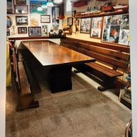 tavolo lungo legno massello
